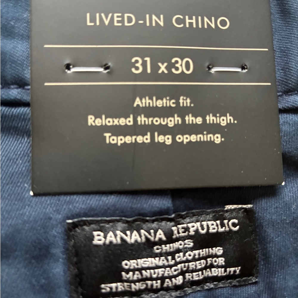 Banana Republic Lived-In Chino Pants - Navy